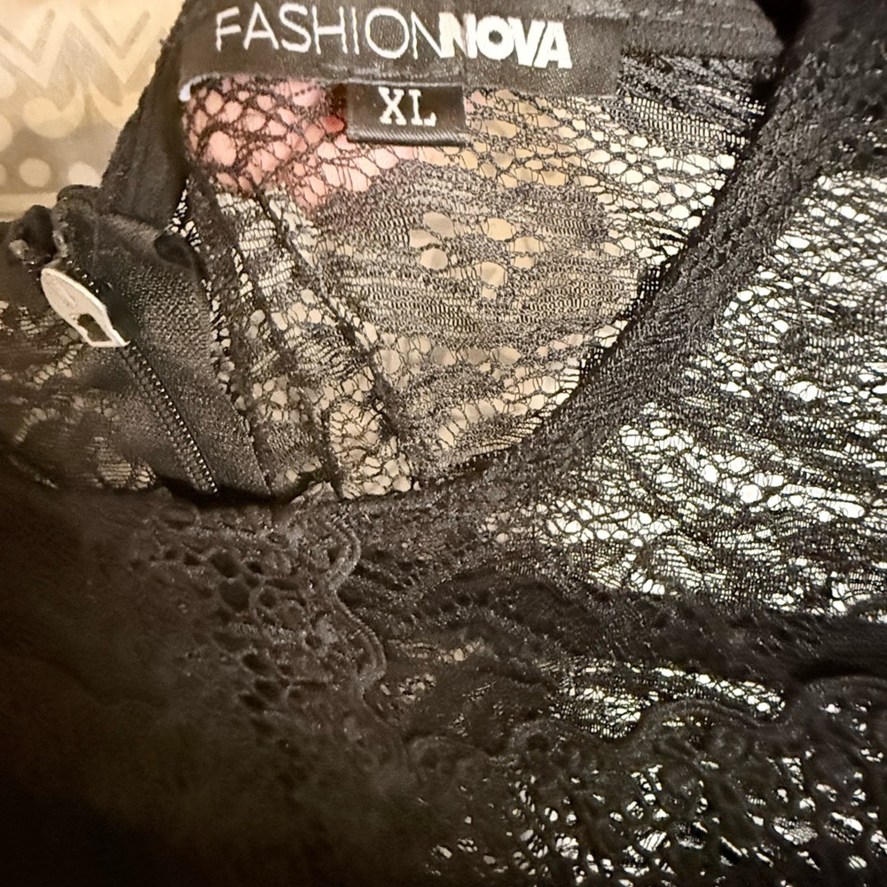 Fashion Nova Black Lace Midi Dress - Picture 5 of 5
